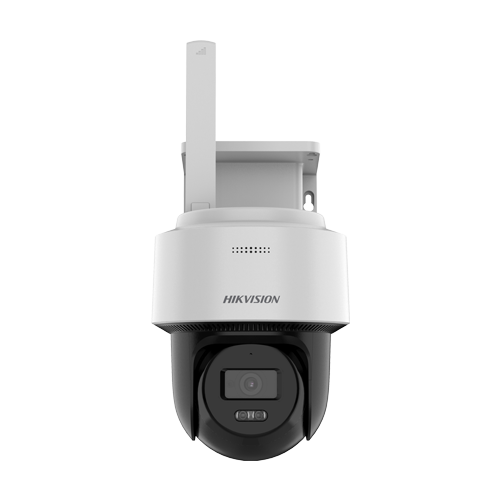 Camera 4G PT 4MP Hikvision DS-2CFSP4-4G cu panou solar, baterie 9000 mAh, IR 30 m, audio, IP66
