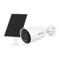 Camera 4G 4MP Hikvision DS-2CFS04-4G cu panou solar, lentila 2.8 mm, IR si lumina alba 30 m, IP66
