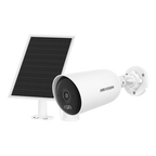 Camera 4G 4MP Hikvision DS-2CFS04-4G cu panou solar, lentila 2.8 mm, IR si lumina alba 30 m, IP66