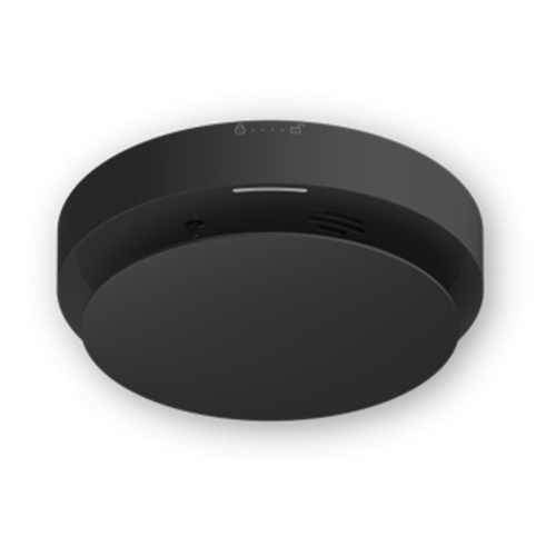 Detector de fum si temperatura wireless Hikvision AX PRO DS-PD451SMK-WE negru, fotoelectric, 85 dB
