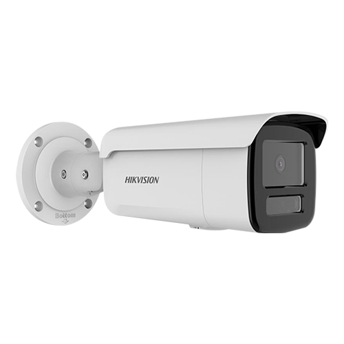 Camera IP bullet 4MP Hikvision AcuSense DS-2CD2T43G2-4LI, lentila 2.8 mm, IR si lumina alba 80 m