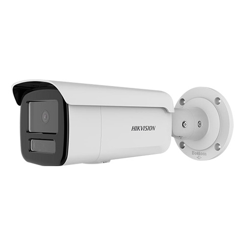 Camera IP bullet 4MP Hikvision AcuSense DS-2CD2T43G2-4LI, lentila 2.8 mm, IR si lumina alba 80 m