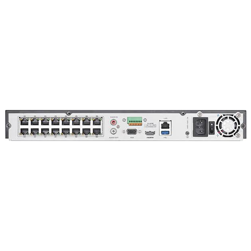 NVR 16 canale Hikvision AcuSense DS-7616NXI-I2-16P-S, pana la 12MP, 16 porturi PoE, alarma, HDMI 4K
