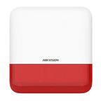 Sirena wireless de exterior Hikvision AX PRO DS-PS1-E-WE-R, flash LED rosu, 110 dB, baterii incluse