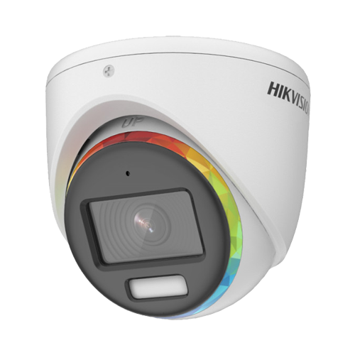 Camera analogica HD turret 2MP Hikvision DS-2CE70DF8T-MFSLN, lentila 2.8 mm, color noaptea 20 m