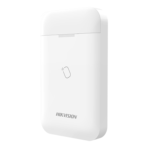 Cititor de taguri wireless Hikvision AX PRO DS-PT1-WE, Mifare, armare pe zone, LED de stare, 868 MHz