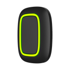 Buton de panica wireless Ajax Button negru, Jeweller 868 MHz, raza 1300 m, IP55, compatibil Ajax Hub