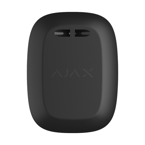 Buton de panica wireless Ajax Button negru, Jeweller 868 MHz, raza 1300 m, IP55, compatibil Ajax Hub
