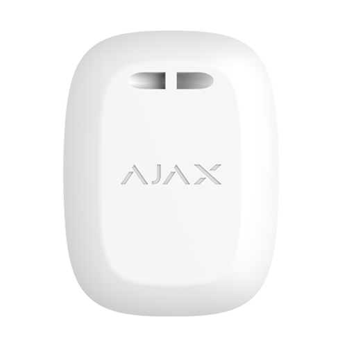 Buton de panica wireless Ajax Button alb, Jeweller 868 MHz, raza 1300 m, IP55, compatibil Ajax Hub