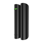 Contact magnetic wireless Ajax DoorProtect Plus negru, senzor de soc si inclinare, Grad 2, 868 MHz
