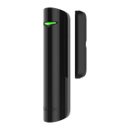 Contact magnetic wireless Ajax DoorProtect Plus negru, senzor de soc si inclinare, Grad 2, 868 MHz