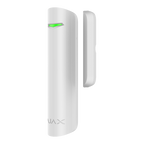 Contact magnetic wireless Ajax DoorProtect Plus alb, cu senzor de soc si inclinare, Grad 2, 868 MHz
