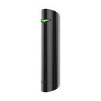 Detector de geam spart wireless Ajax GlassProtect negru, raza 9 m, intrare contact cablat, Grad 2