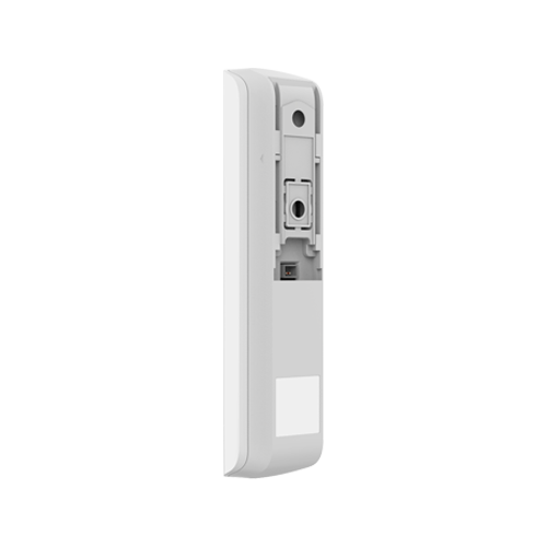 Detector de geam spart wireless Ajax GlassProtect alb, raza 9 m, intrare contact cablat, Grad 2