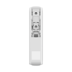 Detector de geam spart wireless Ajax GlassProtect alb, raza 9 m, intrare contact cablat, Grad 2