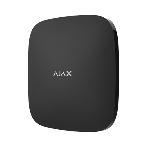 Centrala alarma wireless Ajax Hub negru, Ethernet si SIM 2G, 100 dispozitive, Grad 2 EN 50131