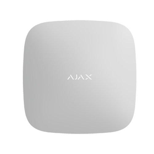Centrala alarma wireless Ajax Hub alb, Ethernet si SIM 2G, 100 dispozitive, Grad 2 EN 50131, 868 MHz
