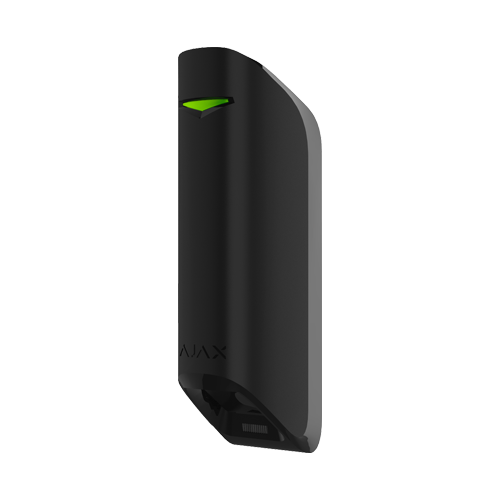 Detector de miscare tip cortina wireless Ajax MotionProtect Curtain negru, 6-15 m, IP54, Grad 2