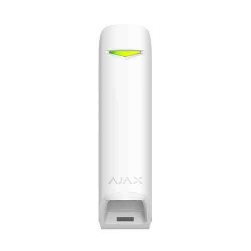 Detector de miscare tip cortina wireless Ajax MotionProtect Curtain alb, 6-15 m, IP54, Grad 2