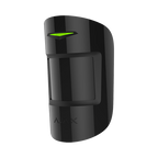 Detector de miscare wireless Ajax MotionProtect Plus negru, PIR + microunde 24 GHz, 12 m, Grad 2