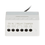 Modul releu wireless Hikvision AX PRO DS-PM1-O1L-WE, contact NO/NC 36V DC 5A, alimentare 7-24V