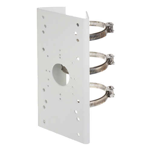 Suport de stalp Hikvision DS-1275ZJ-SUS pentru camere si doze, coliere 67-127 mm, max 10 kg, otel