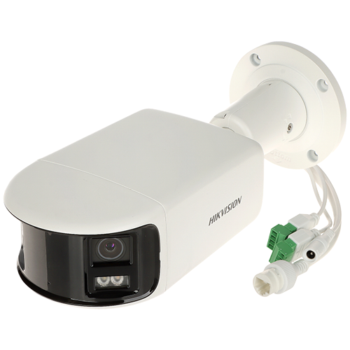 Camera IP bullet 4K Hikvision ColorVu DS-2CD2T87G2P-LSU-SL, panoramica 180 grade, color noaptea 40 m