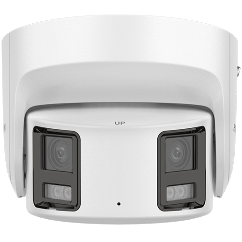Camera IP turret 4K Hikvision ColorVu DS-2CD2387G2P-LSU-SL, panoramica 180 grade, color noaptea 30 m