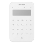 Tastatura wireless LCD Hikvision AX PRO DS-PK1-LT-WE, butoane tactile, tamper, baterii incluse