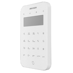 Tastatura wireless LCD Hikvision AX PRO DS-PK1-LT-WE, butoane tactile, tamper, baterii incluse