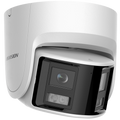 Camera IP turret 4MP Hikvision DS-2CD2347G2P-LSU-SL, panoramica 180 grade, color noaptea 30 m