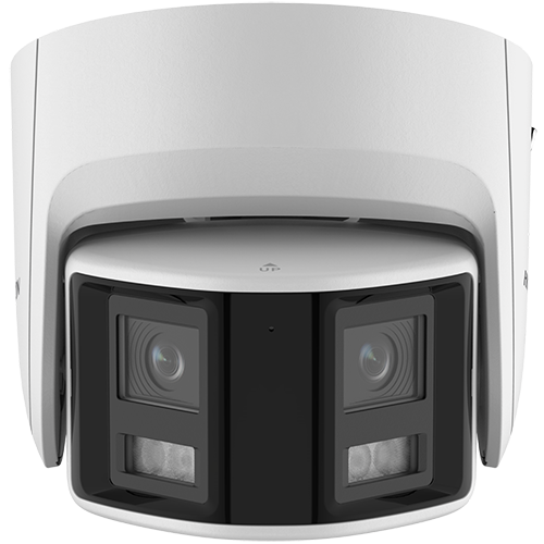 Camera IP turret 4MP Hikvision DS-2CD2347G2P-LSU-SL, panoramica 180 grade, color noaptea 30 m