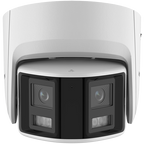 Camera IP turret 4MP Hikvision DS-2CD2347G2P-LSU-SL, panoramica 180 grade, color noaptea 30 m