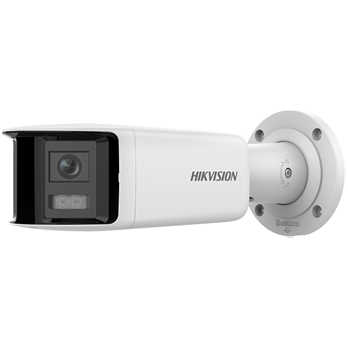 Camera IP bullet 4MP Hikvision DS-2CD2T47G2P-LSU-SL, panoramica 180 grade, color noaptea 40 m