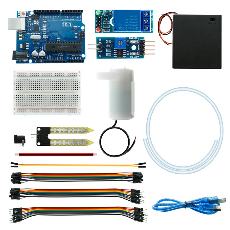 Kit Irigare Automată DIY cu Uno R3 – Sistem Complet Smart Garden