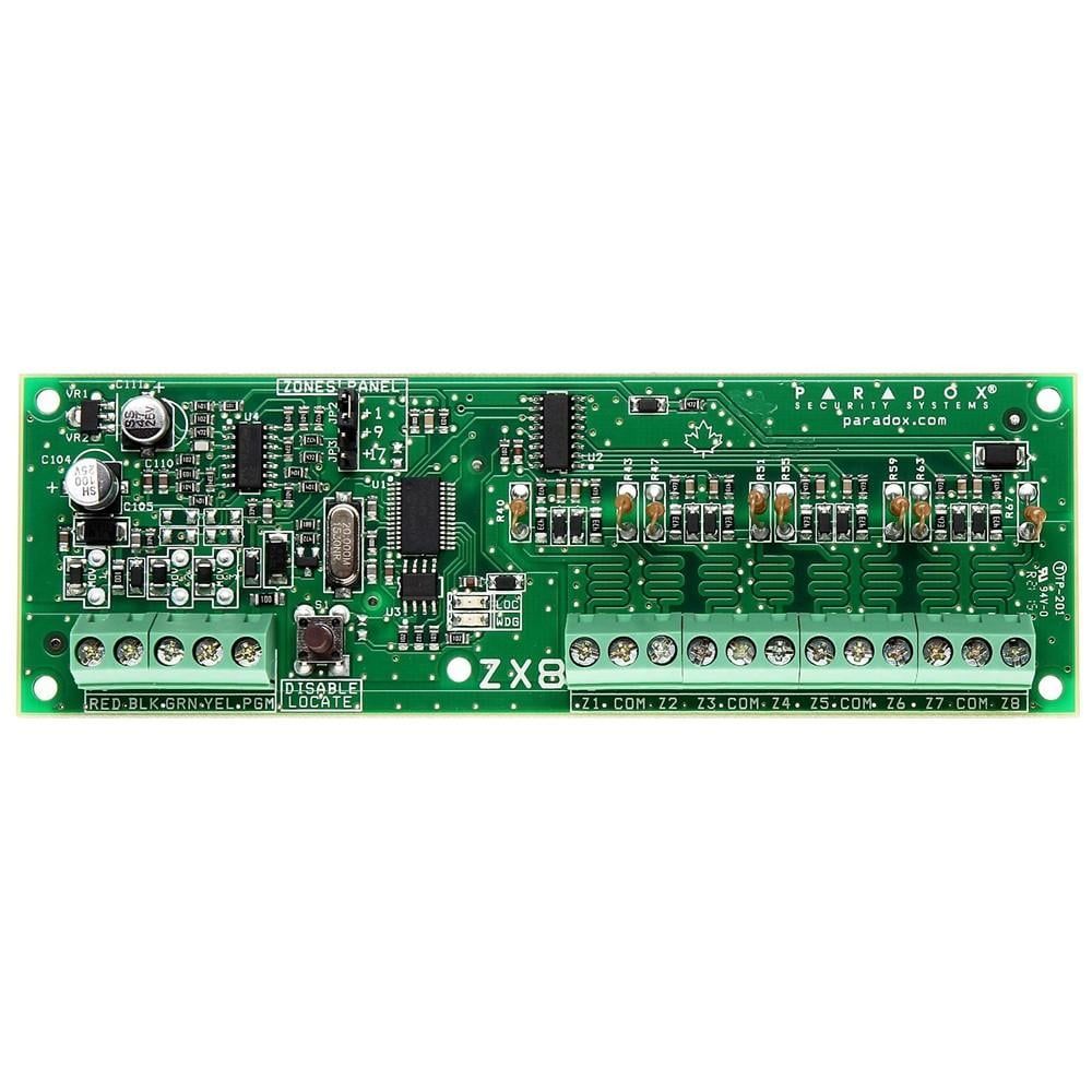 Modul extensie 8 zone cablate Paradox ZX8 cu iesire PGM, pentru centrale Spectra, Magellan si EVO