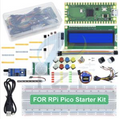 Kit starter Raspberry Pi Pico cu breadboard, LCD 1602, servo si senzori