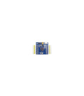 Placă dezvoltare ARM STM32F103RCT6 vedere frontală cu pini și USB