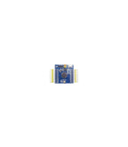 Placă dezvoltare ARM STM32F103RCT6 vedere frontală cu pini și USB
