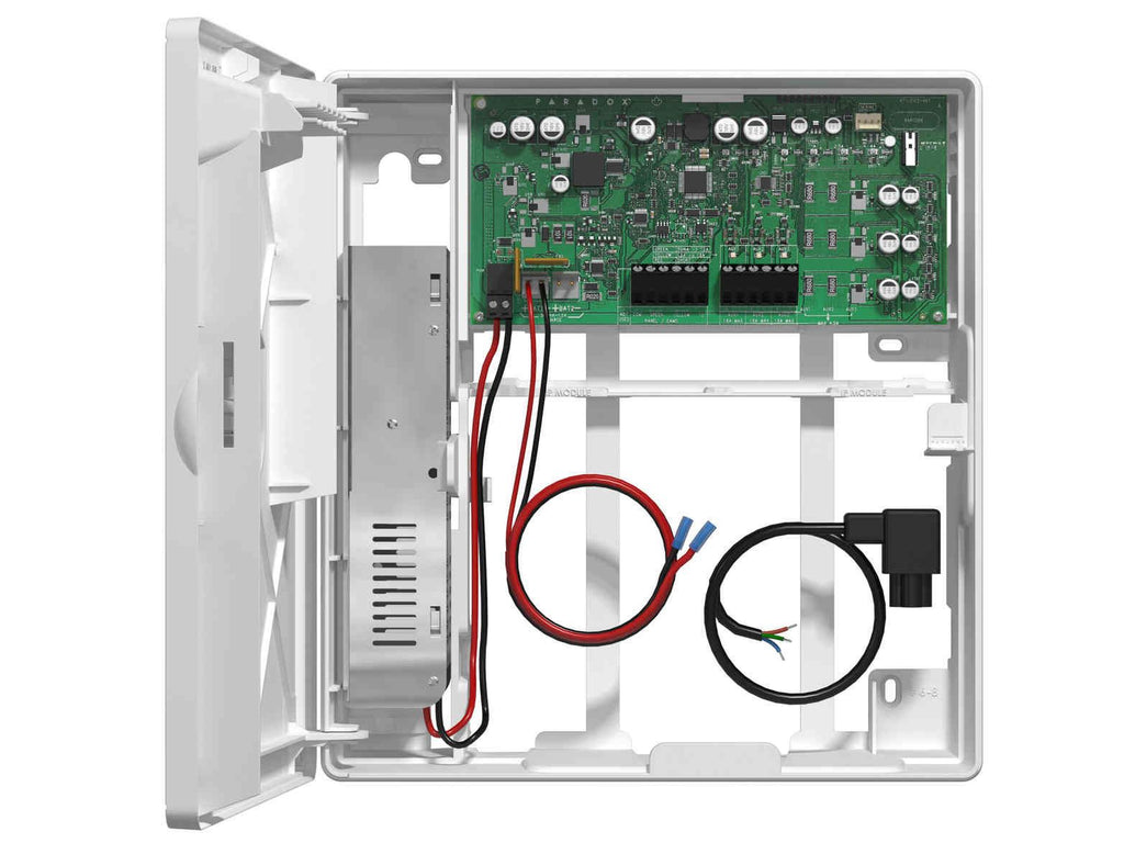 Sursa de alimentare supervizata Paradox PS45, 75 W, 100–240 V, iesire 15 V, pentru EVO, SP, MG