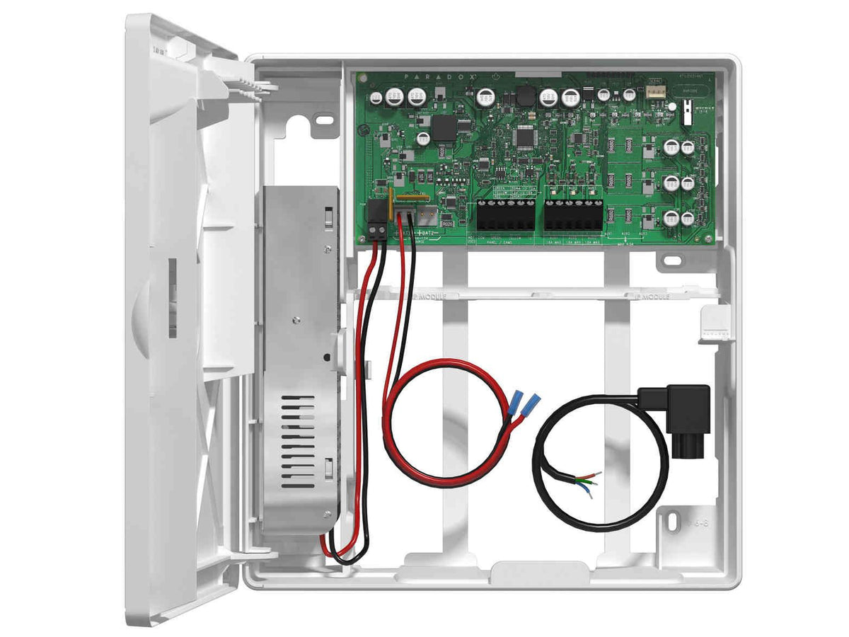 Sursa de alimentare supervizata Paradox PS45, 75 W, 100–240 V, iesire 15 V, pentru EVO, SP, MG