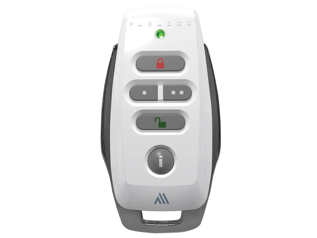 Telecomanda wireless Paradox REM25M cu 5 butoane iluminate, rezistenta la apa, pentru centrala M25