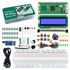 Kit Starter Raspberry Pi Pico cu Breadboard, LCD 1602 și Servo SG90
