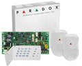 Kit alarma cablat Paradox SP4000 cu tastatura K636 si 2 senzori NV5 cu suport, cutie si traf