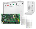 Kit alarma cablat Paradox SP4000 cu tastatura K10 si 2 senzori de miscare 476+, cutie si traf