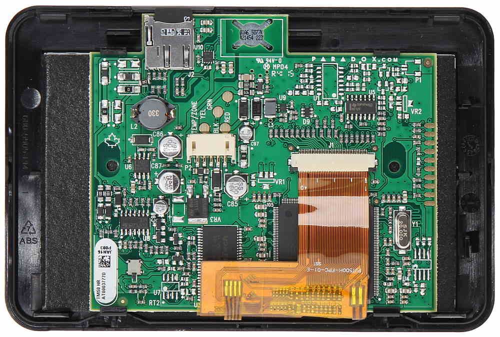 Centrala alarma Paradox Spectra SP7000 cu tastatura touchscreen TM50, cutie si traf, 16 zone