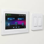 Rama alba Paradox TM70WB pentru montajul ingropat in perete al tastaturii touchscreen TM70