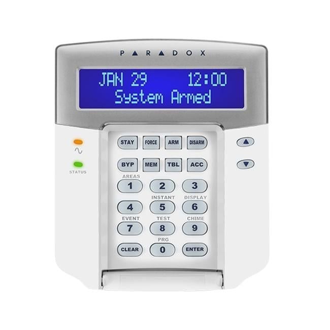 Tastatura alarma LCD Paradox K641+ cu 32 de caractere si meniu in limba romana, pentru centrale EVO