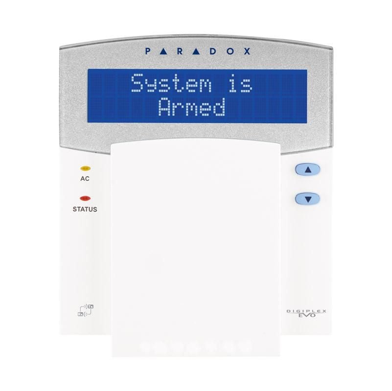 Tastatura alarma LCD Paradox K641R cu cititor de proximitate integrat, pentru centrale Digiplex EVO
