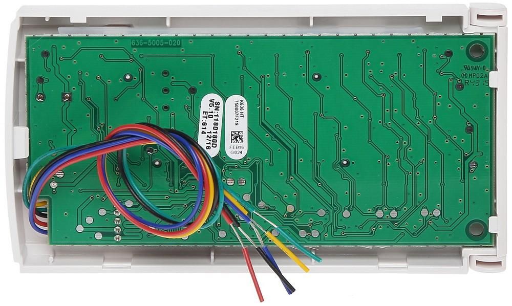 Tastatura alarma LED Paradox K636 cu 10 zone, cablata, pentru centrale Spectra si Magellan